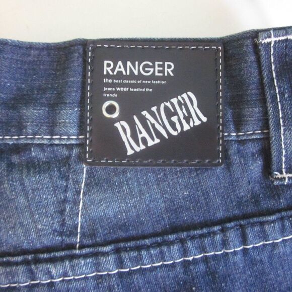 Mens Ranger Jeans 100% Cotton Size 30 X 32 Dark Wash Like New - Picture 4 of 11